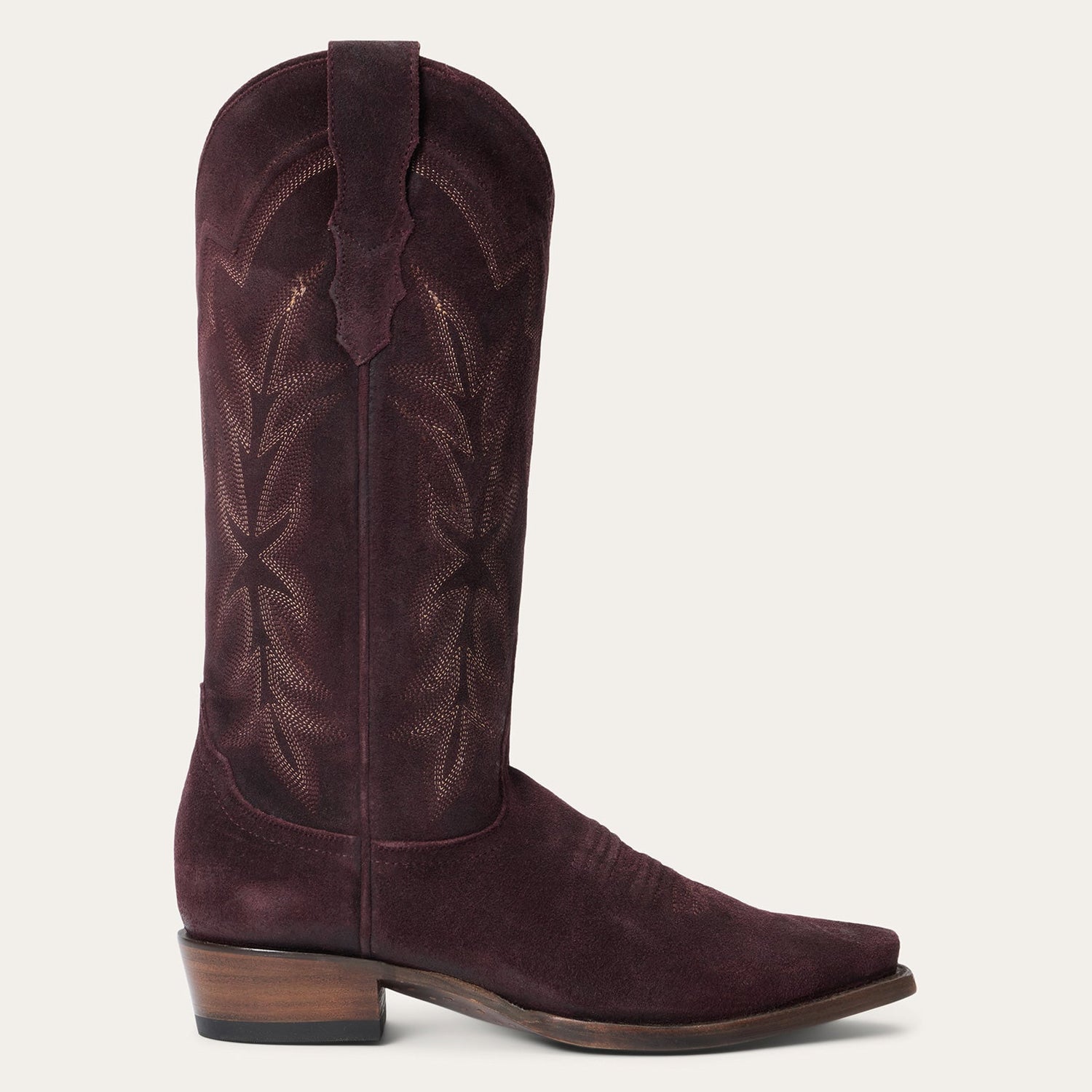 Stetson Womens Casey Wine Suede Boot