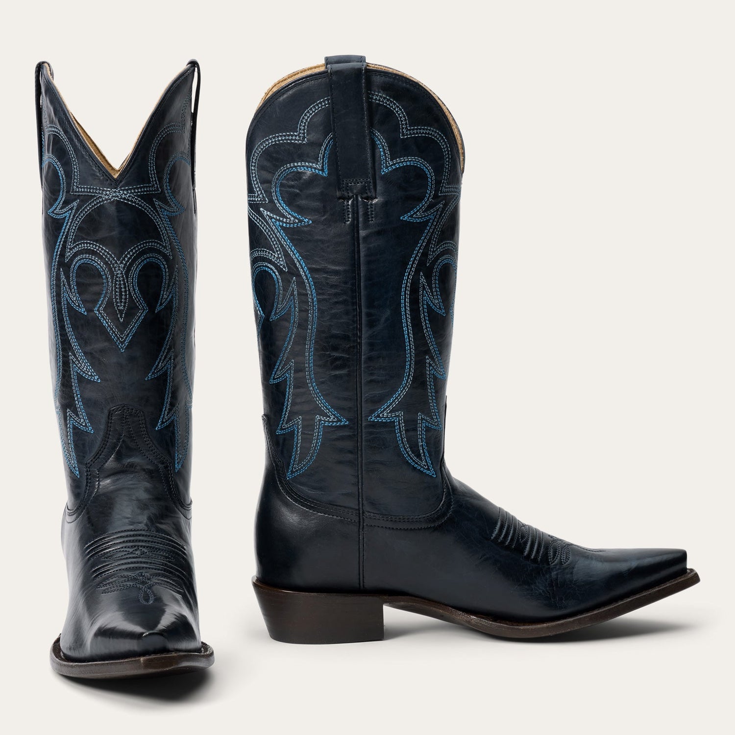 Womens western boutique Utah womens fashion Indigo Boots SKU 1202161051380BU Stetson Womens Indigo Boots womens snip tow boot black with blue and grey boot 