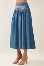 Womens western boutique Utah Waist Embroidered Detail Skirt C6059 Boltranchstore.com free shipping