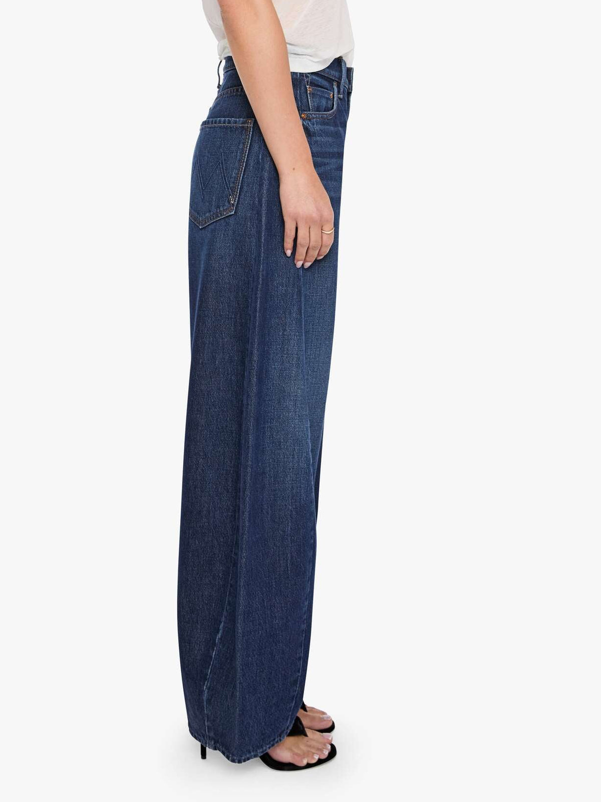 Mother Denim SNACKS The Spoonful Nerdy Fresh Squeezed super high waisted wide leg silhouette with a relaxed fit and slightly tapered leg western fashion