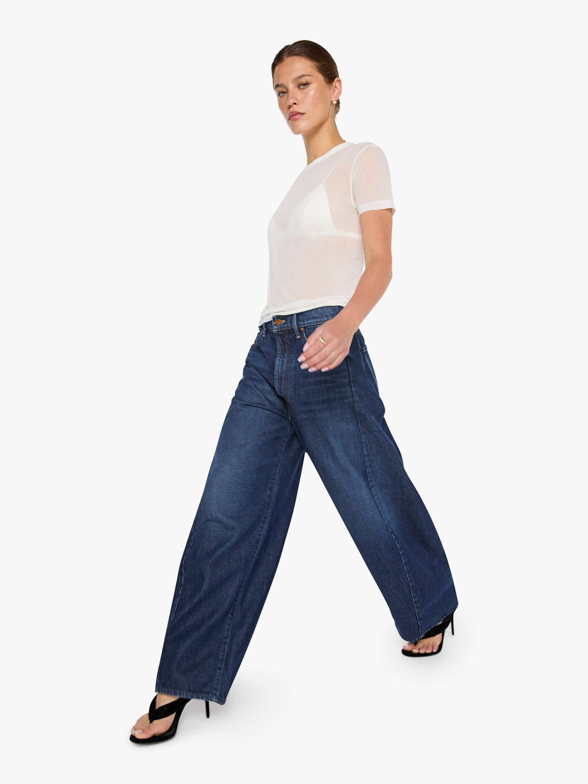 Mother Denim SNACKS The Spoonful Nerdy Fresh Squeezed statement jean for rodeo nights and everyday western clothing Kamas