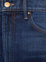 Mother Denim SNACKS The Spoonful Nerdy Fresh Squeezed pretzel detailed button and candy inspired interior rivets with zip fly Park City