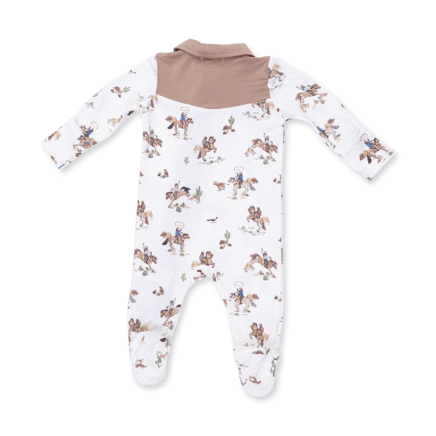 Horse Wrangler  Cowboy 2 Way Zipper Footie