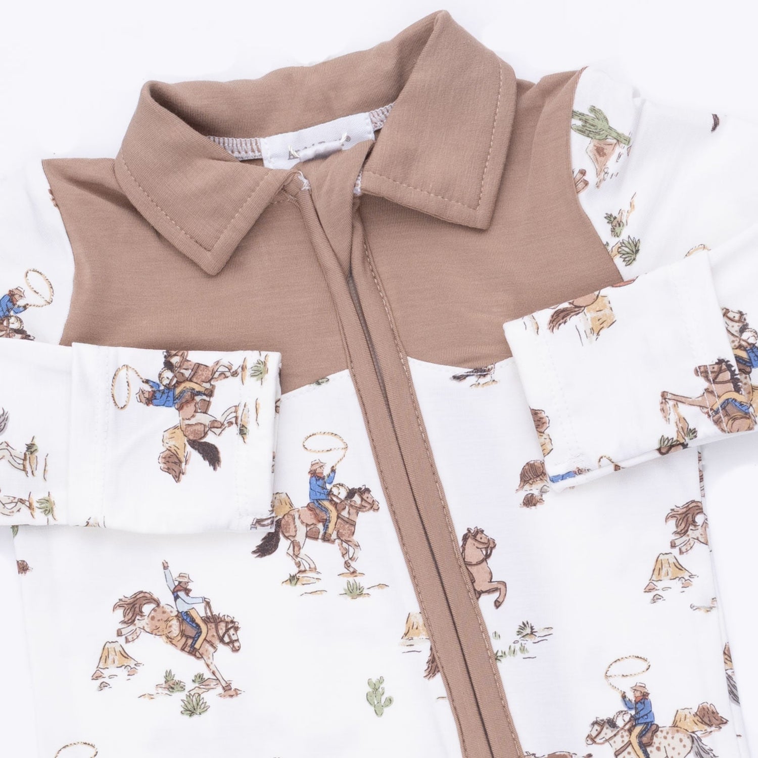 Horse Wrangler  Cowboy 2 Way Zipper Footie