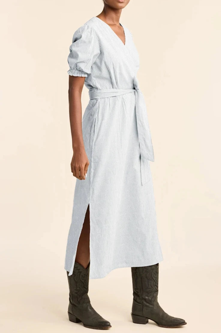 Pendleton Puff Sleeve Wrap Dress