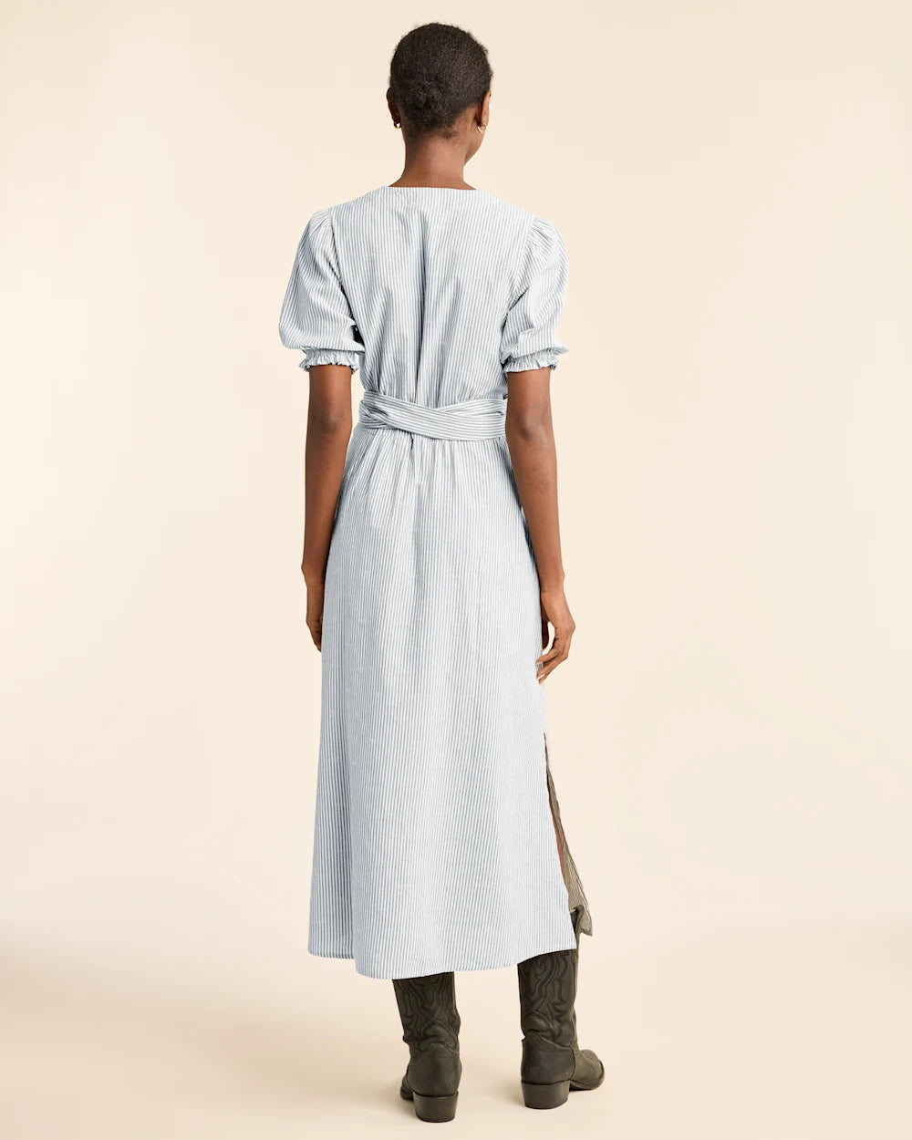 Pendleton Puff Sleeve Wrap Dress