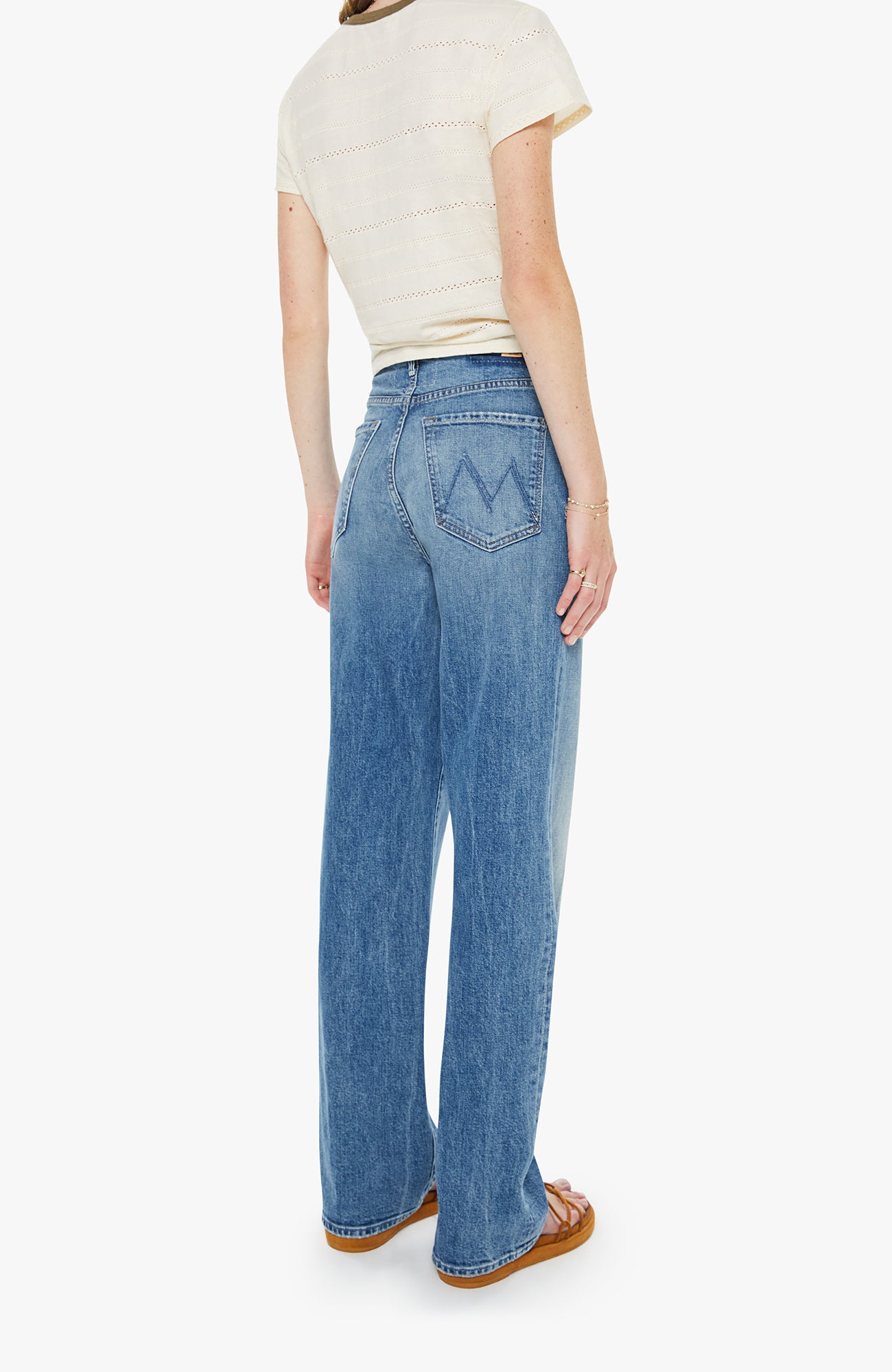 Mother High Waisted Tunnel Vision Sneak