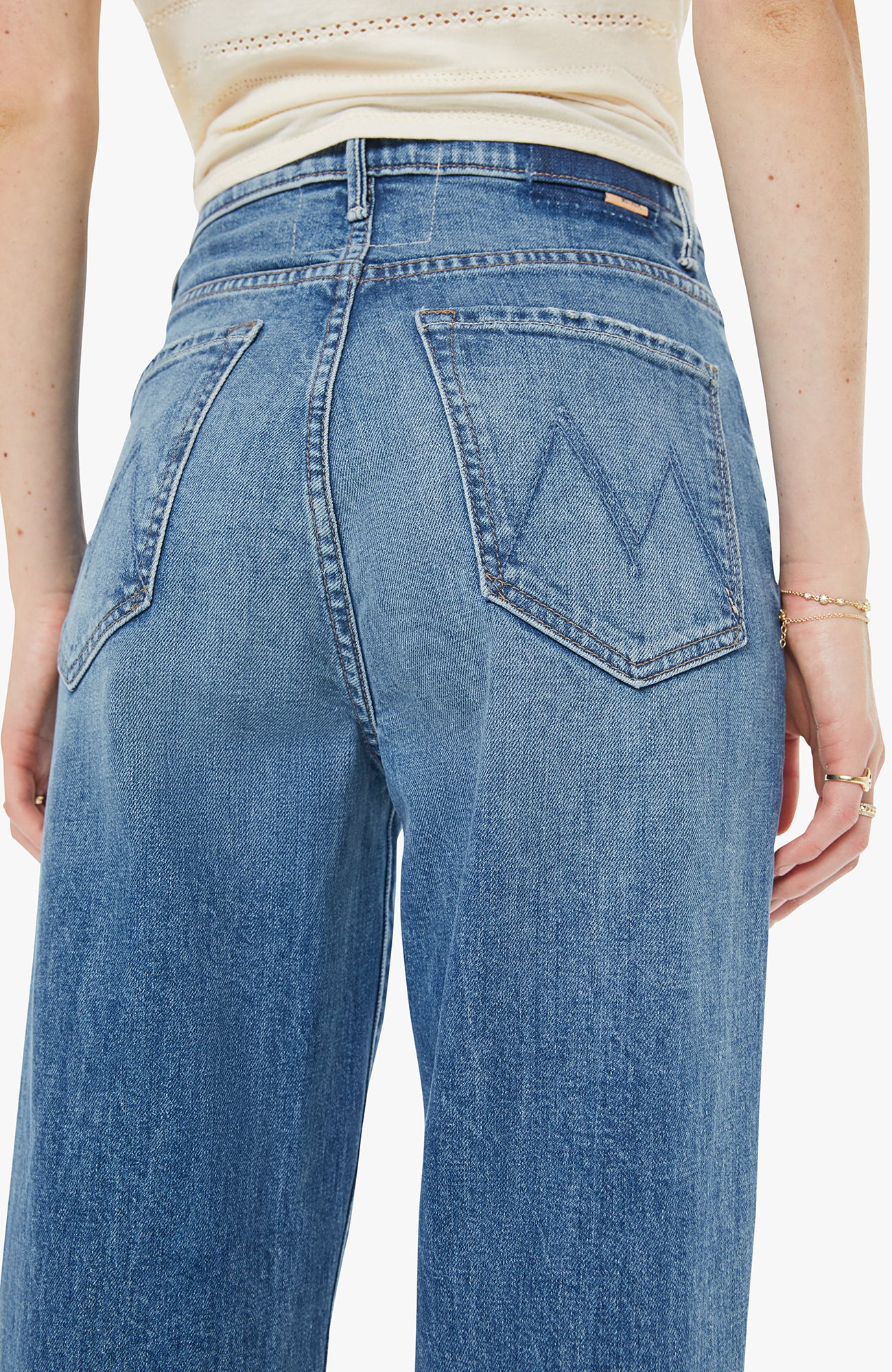 Mother High Waisted Tunnel Vision Sneak