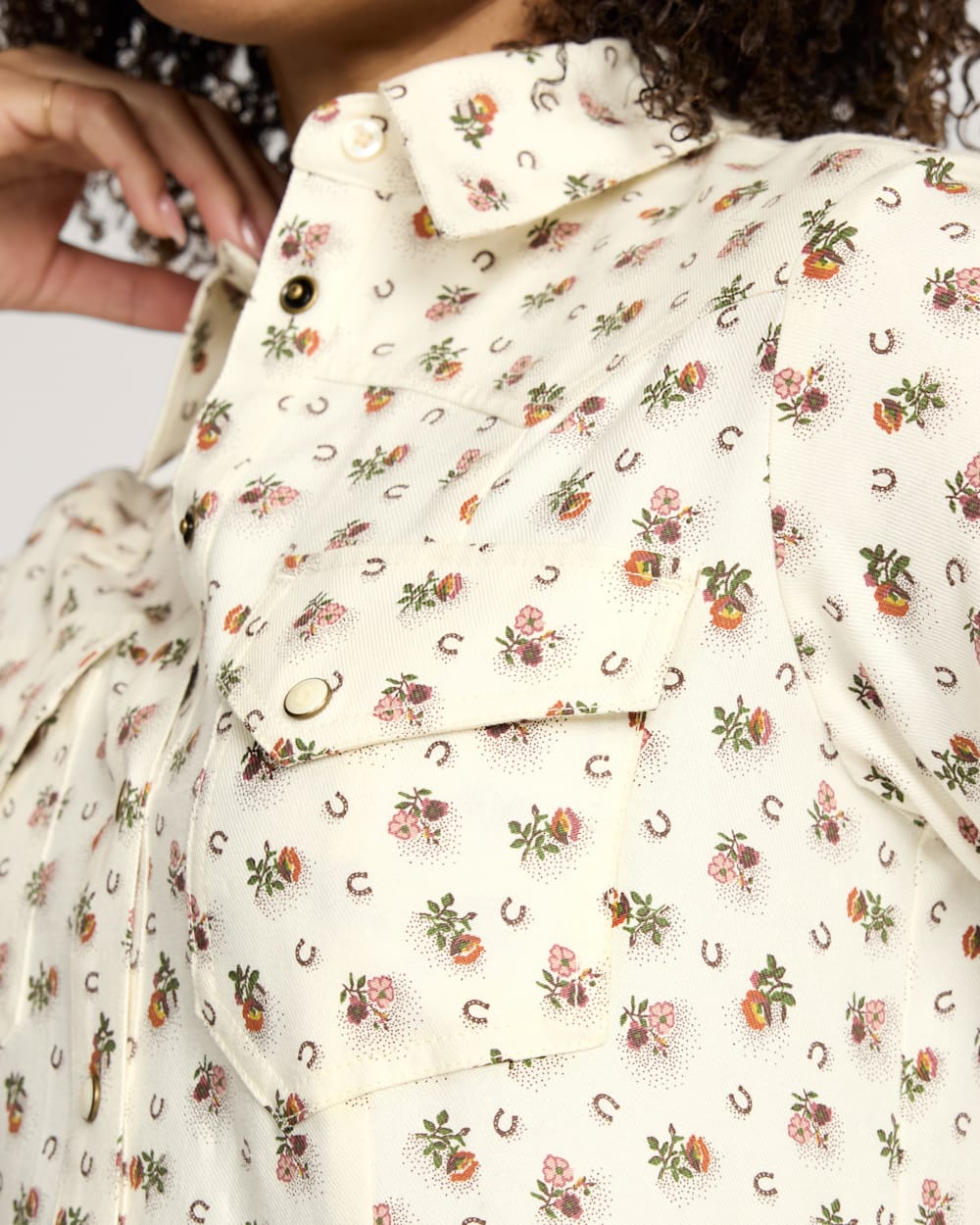 Pendleton Womens Floral Gambler Shirt Dress