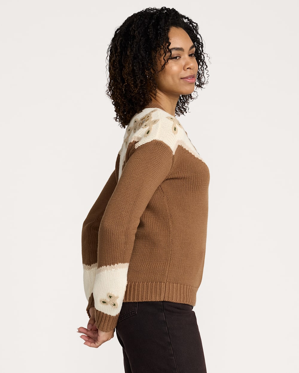Pendleton Western Floral Henley Sweater