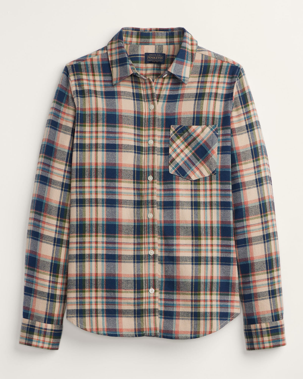 Pendleton Womens Plaid Cotton Flannel Relaxed Shirt TM629 fall 2025 free shipping western fashion womens Boltranchstore.com
