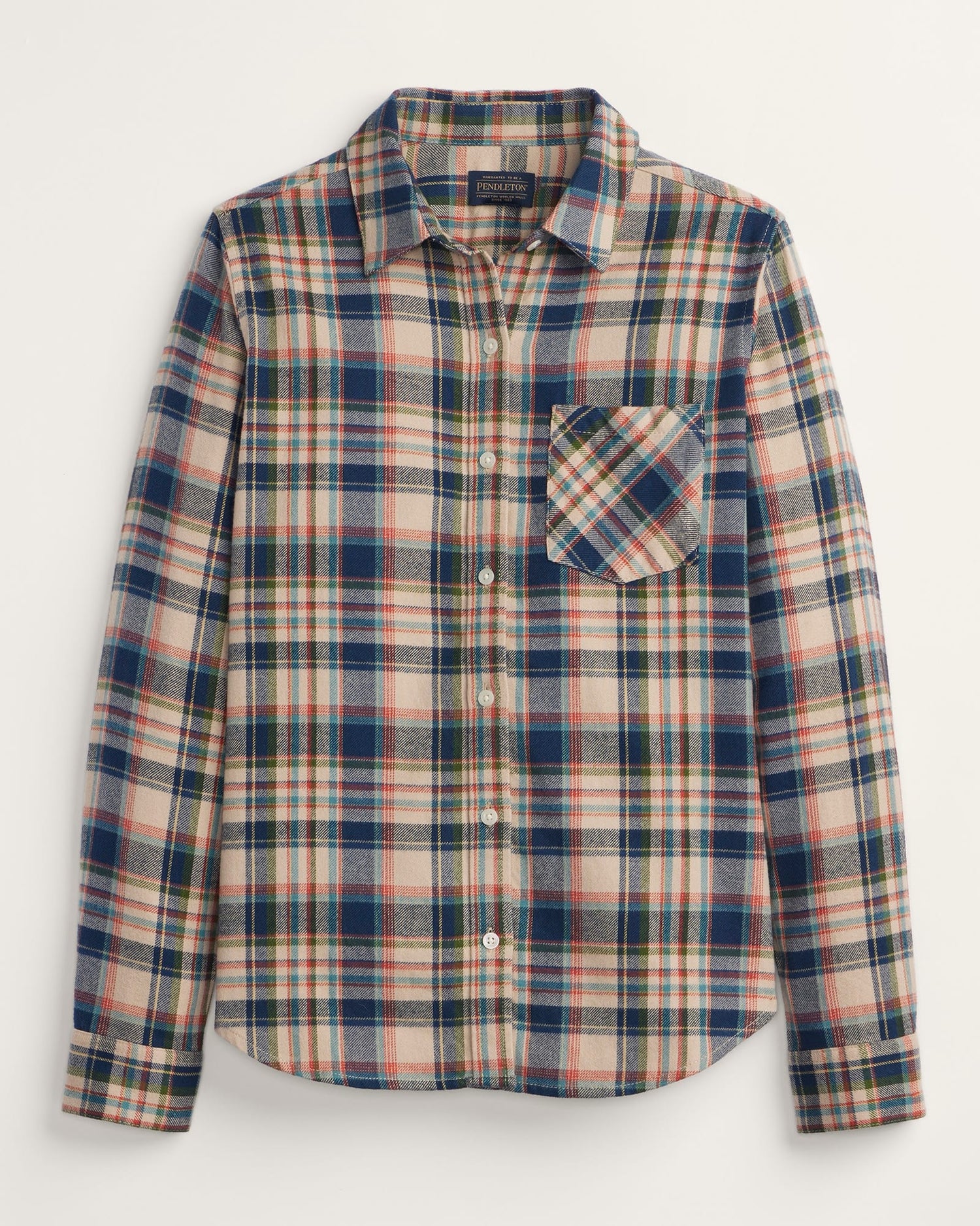 Pendleton Womens Plaid Cotton Flannel Relaxed Shirt TM629 fall 2025 free shipping western fashion womens Boltranchstore.com