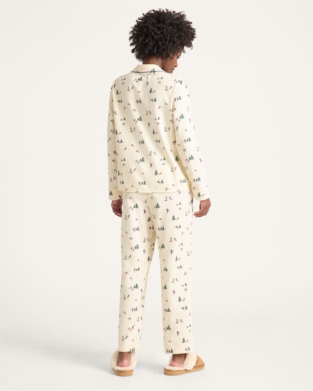 Pendleton Womens Ecru Ski Pajama Set
