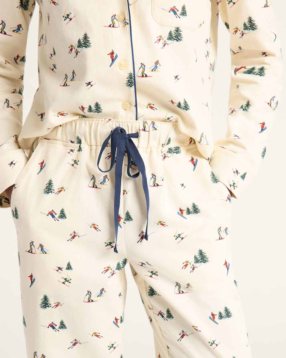 Pendleton Womens Ecru Ski Pajama Set