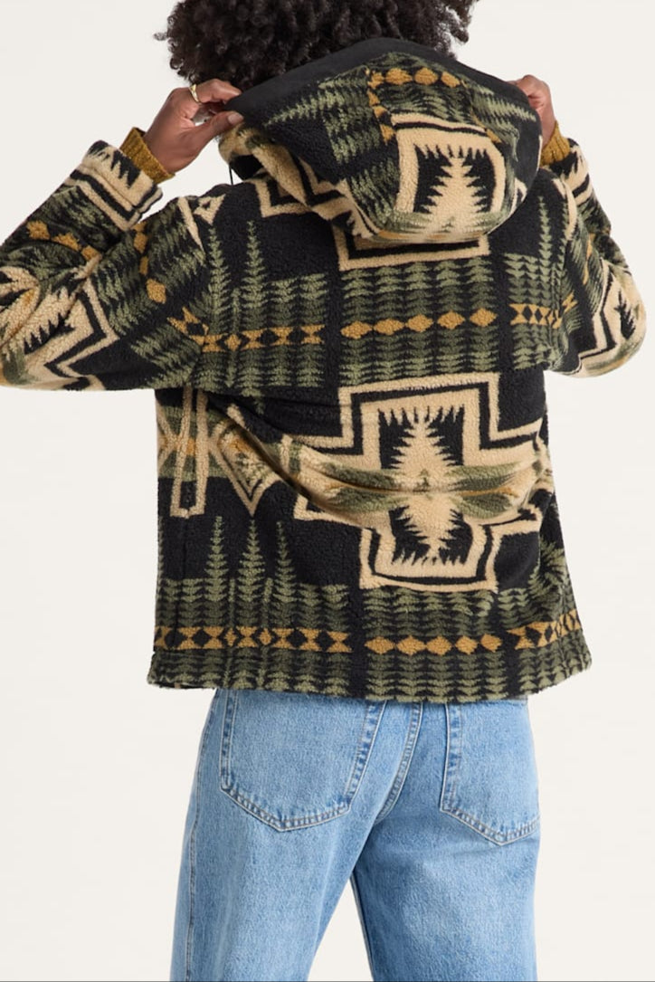 Pendleton Womens Harding Hooded Fleece Jacket