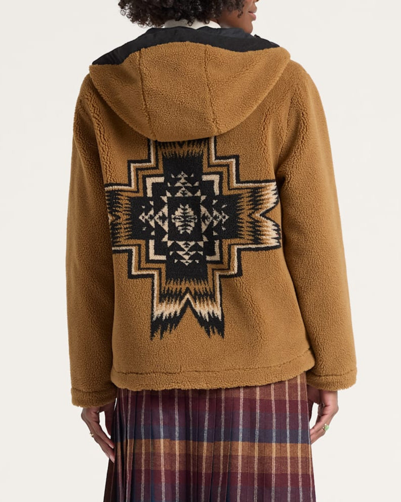 Pendleton Womens Autum Star Hooded Fleece Jacket