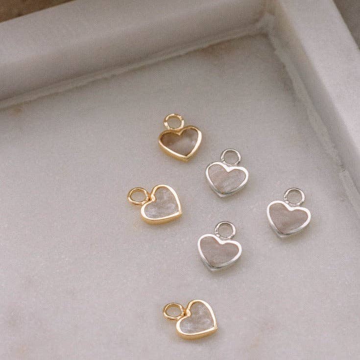 Pearly Heart Charm