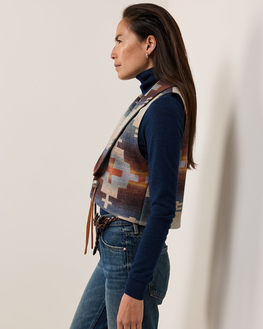 Pendleton Womens Dakota Western Wool Vest