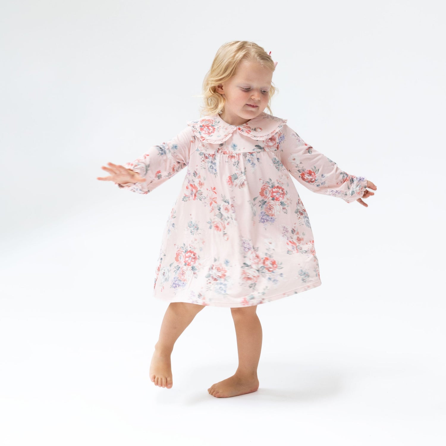 Sofia Dress with Oversize Collar and Bloomer