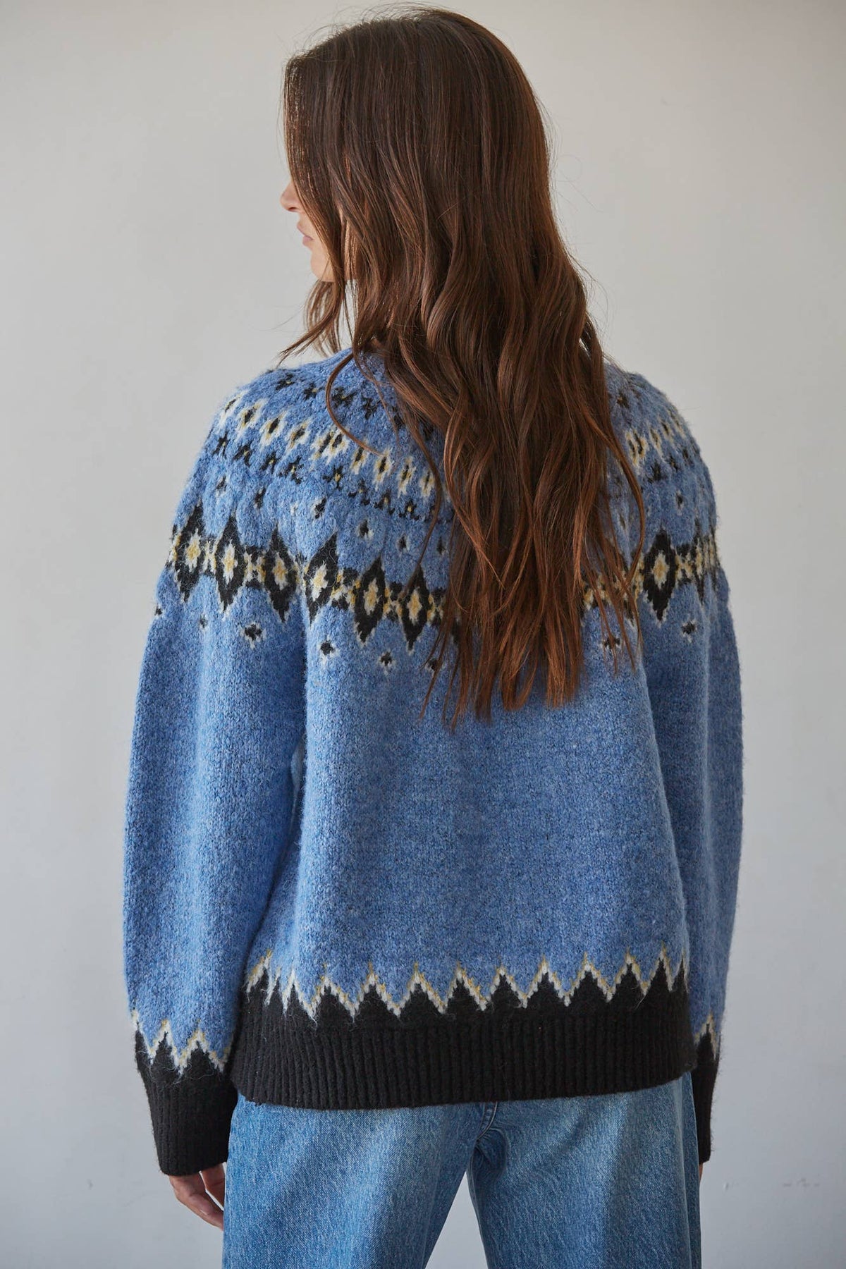 Audrey Fair Isle Long Sleeve Pullover