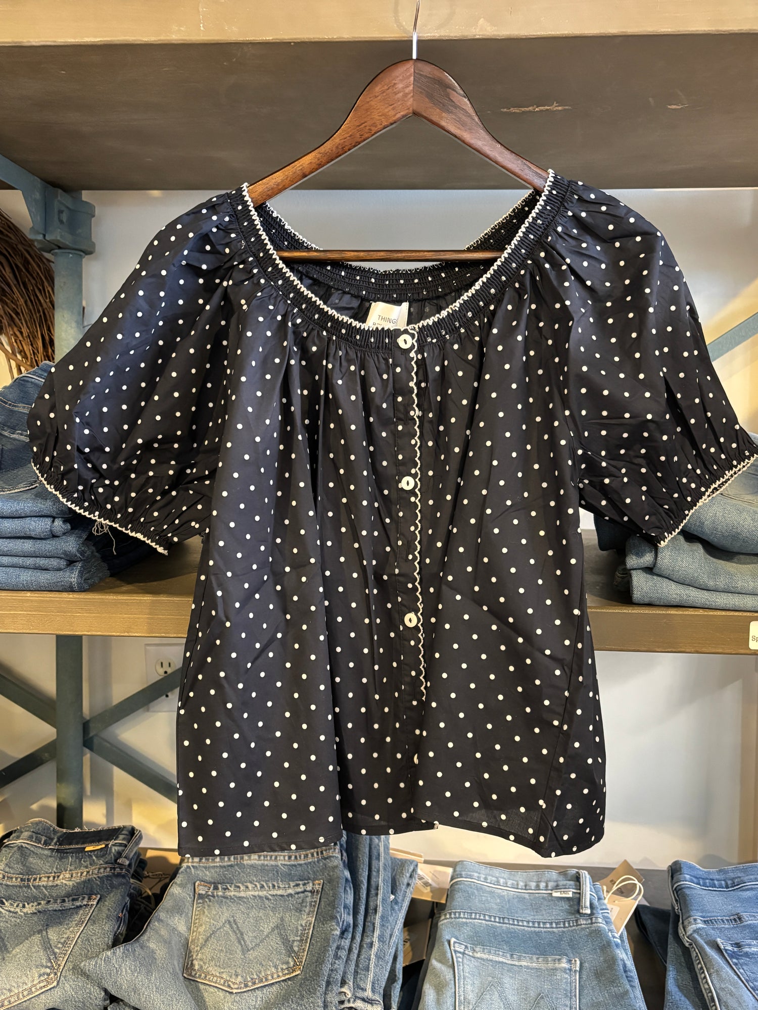 Beth Polka Dot Blouse