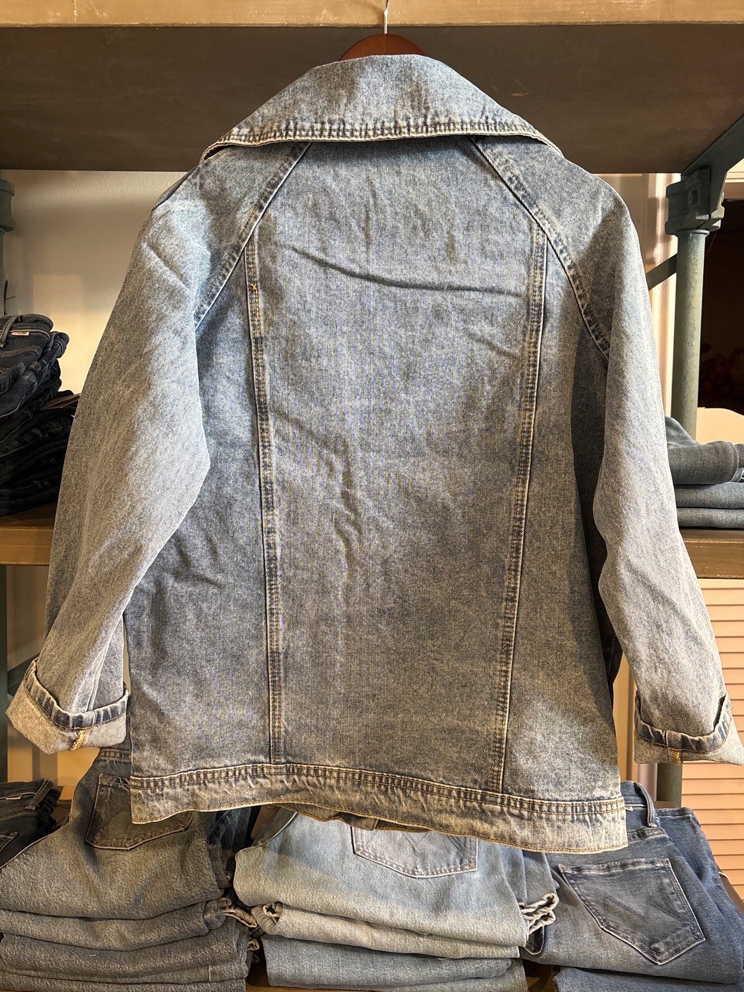 Jade Studded Denim Jacket