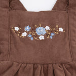 Western kids boutique baby fashion Utah ranch Hazel Floral Pinafore Dress and Long Sleeve Bodysuit Set 179BF26HFL Boltranchstore.com free shipping
