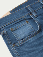 Schaefer Ranch Flex Boot Cut Dungarees Colorado classic five pocket styling with brass rivets ranch wear Kamas
