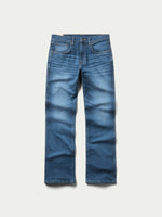 Schaefer Ranch Flex Boot Cut Dungarees Colorado medium blue wash stretch denim mens western jeans ranch wear Utah SKU 1831CO