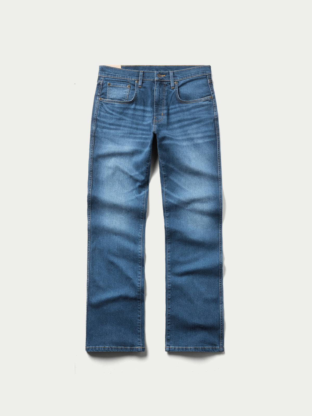 Schaefer Ranch Flex Boot Cut Dungarees Colorado medium blue wash stretch denim mens western jeans ranch wear Utah SKU 1831CO