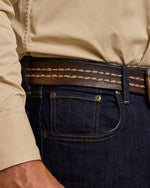 Schaefer Ranch Flex Boot Cut Dungarees Dark Rinse relaxed fit through the thigh with boot cut leg western clothing