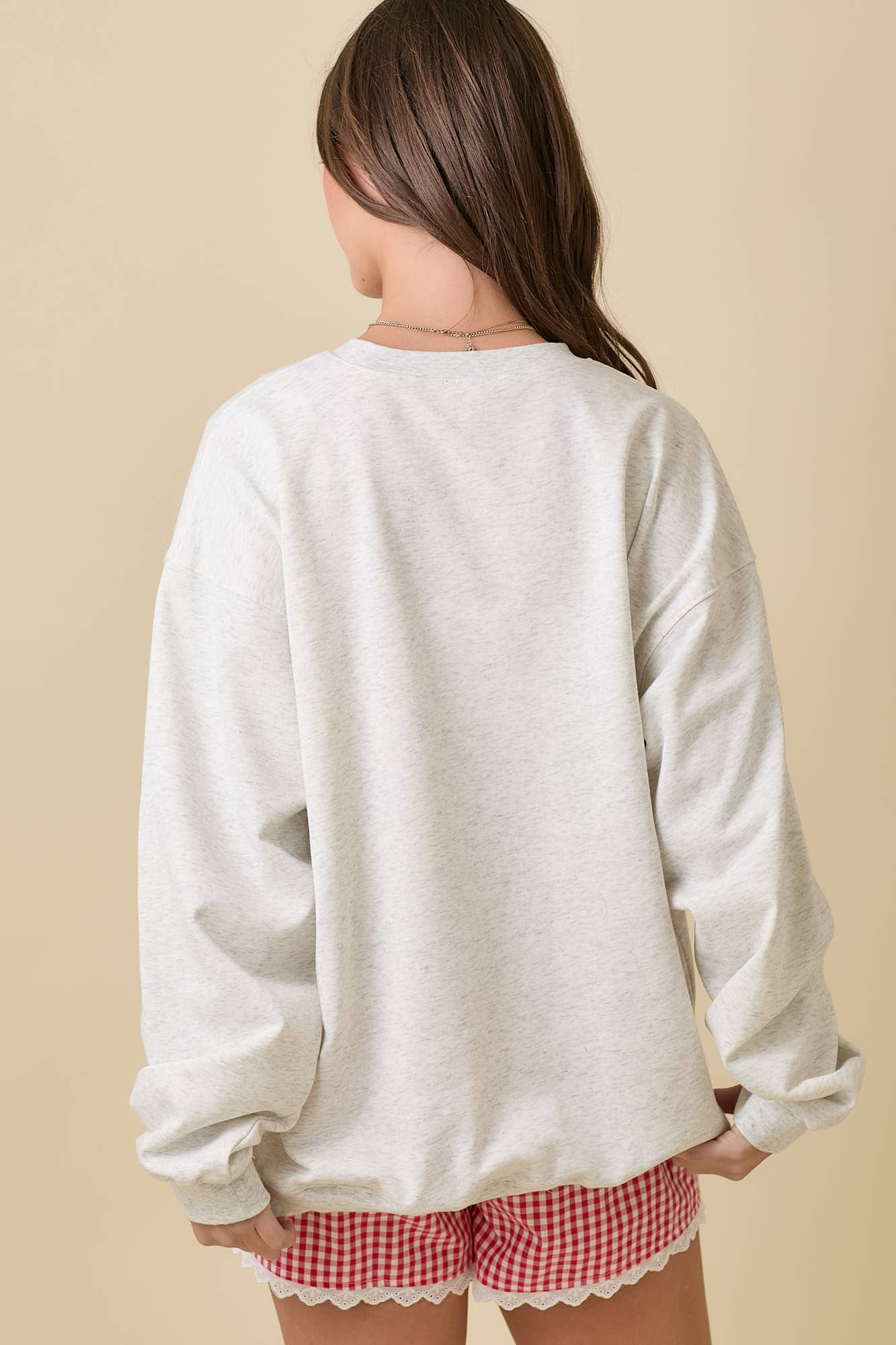 USA Patchwork Oversized Crewneck