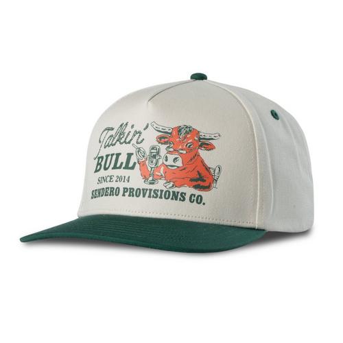 Talkin Bull Hat White Green