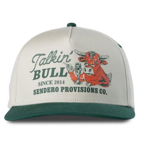 Talkin Bull Hat White Green