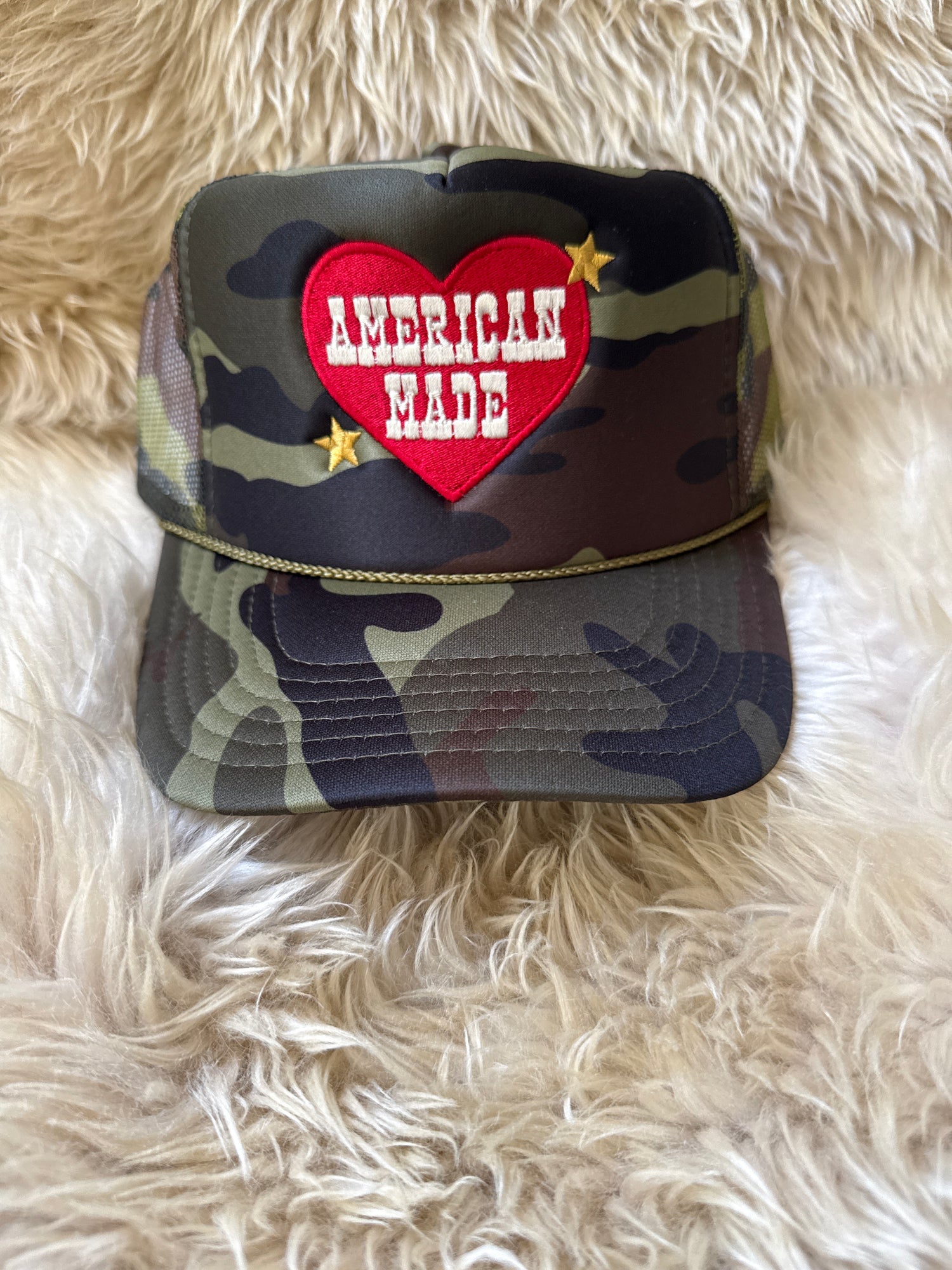 American Made Embroidered Trucker Hat