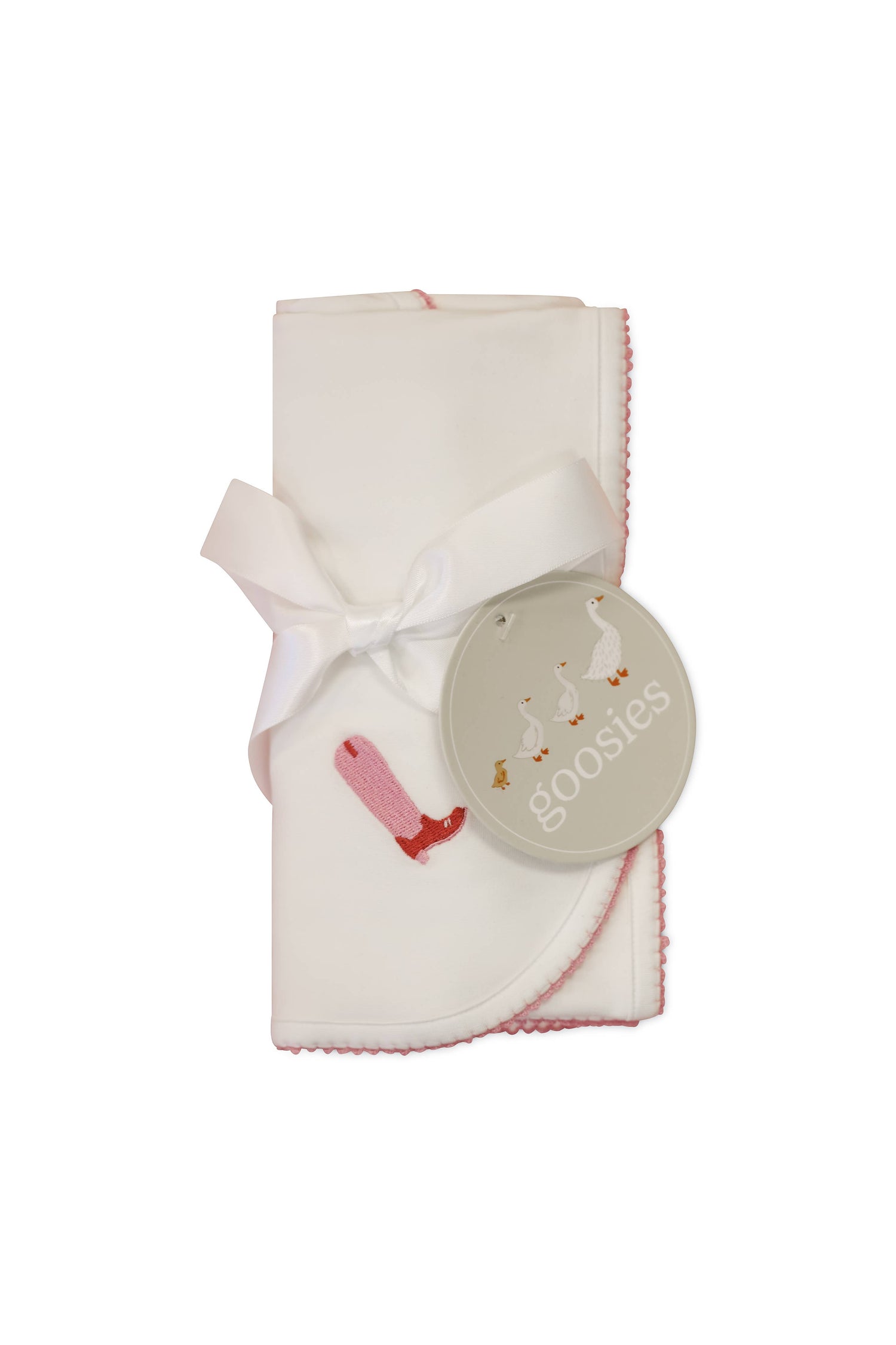 Pip Embroidered Blanket Pink Boot