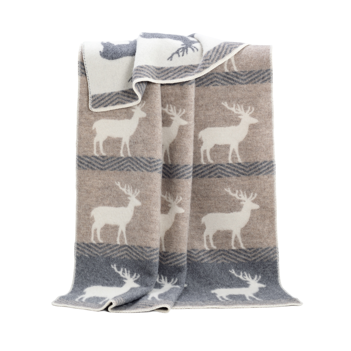 JJ Textile Deer Wool Blanket