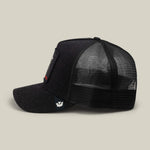 Goorin Bros Denim Raging black mesh panels through the sides and back for airflow cowboy style
