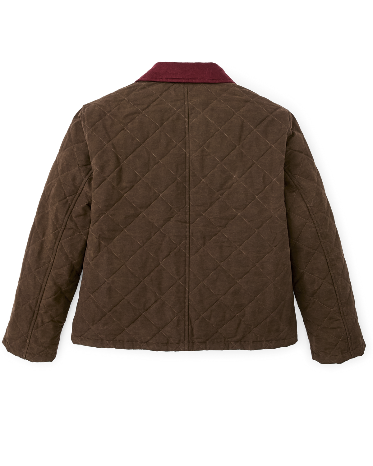 Filson Womens Quilted Outfitter Jacket Dark Brown Alaskan Guide flannel and lightweight quilted insulation lining the body cowgirl Utah