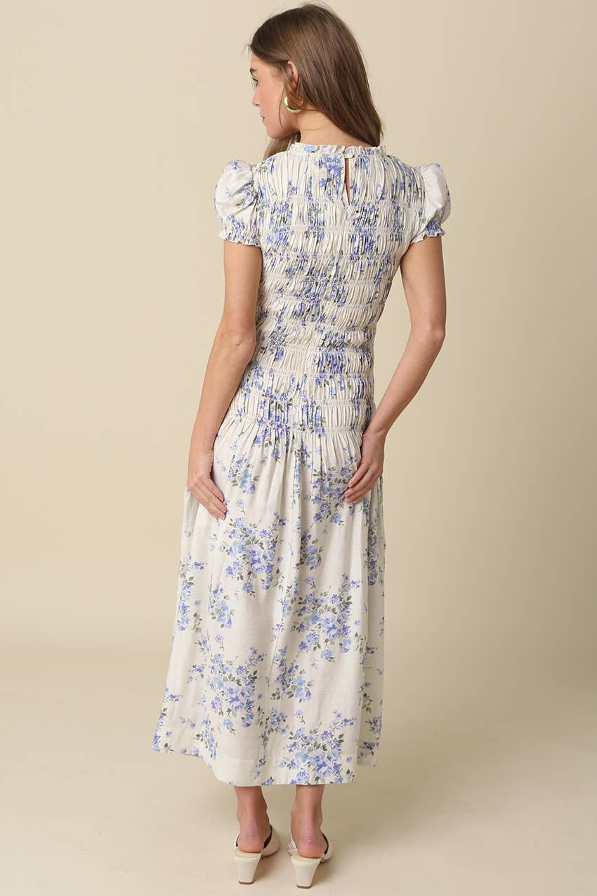 Jayda Floral Smocked Maxi Dress