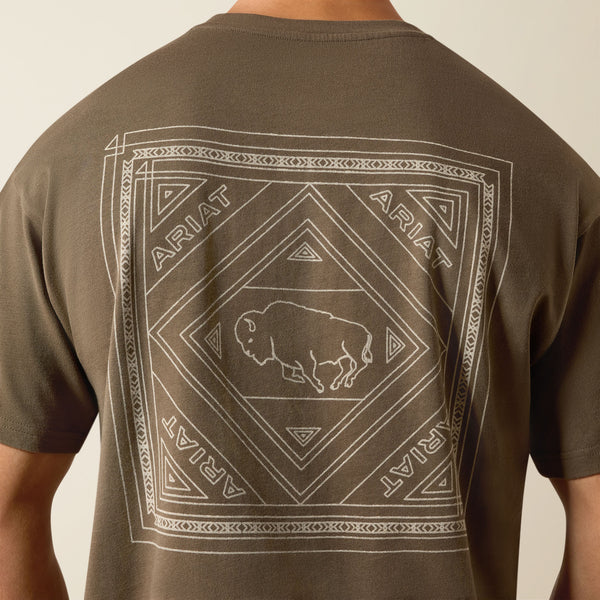 Ariat Mens Buffalo Bandana Shirt