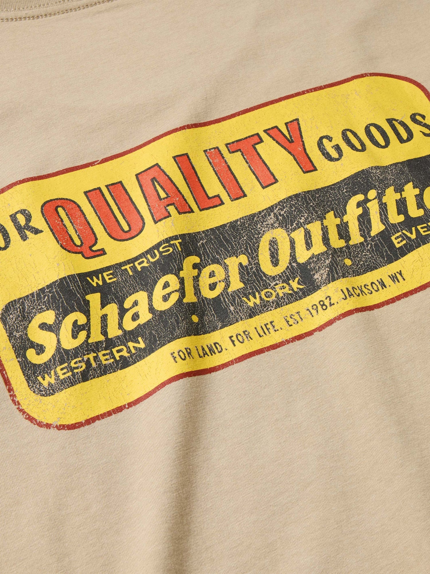 Schaefer Mens Quality Goods Tee