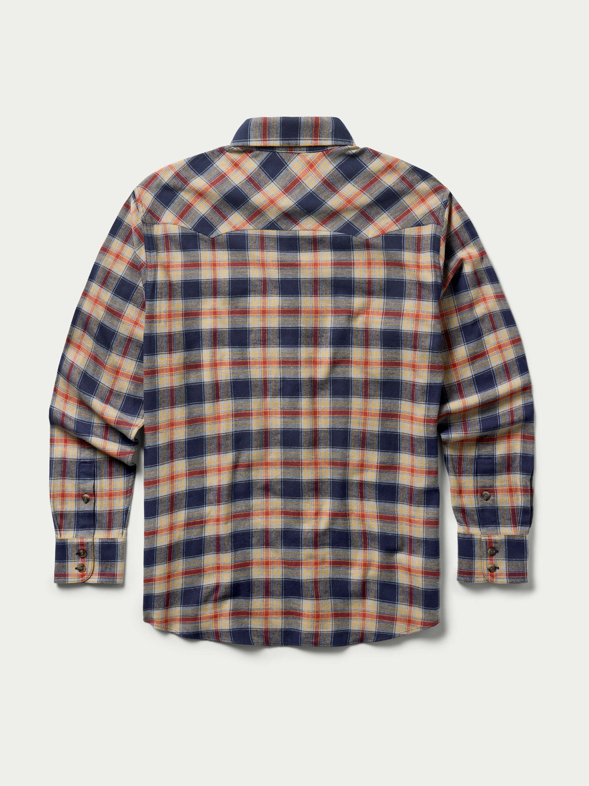 Schaefer Flannel Button Down Shirt straight fit through the back that works on every build ranch wear