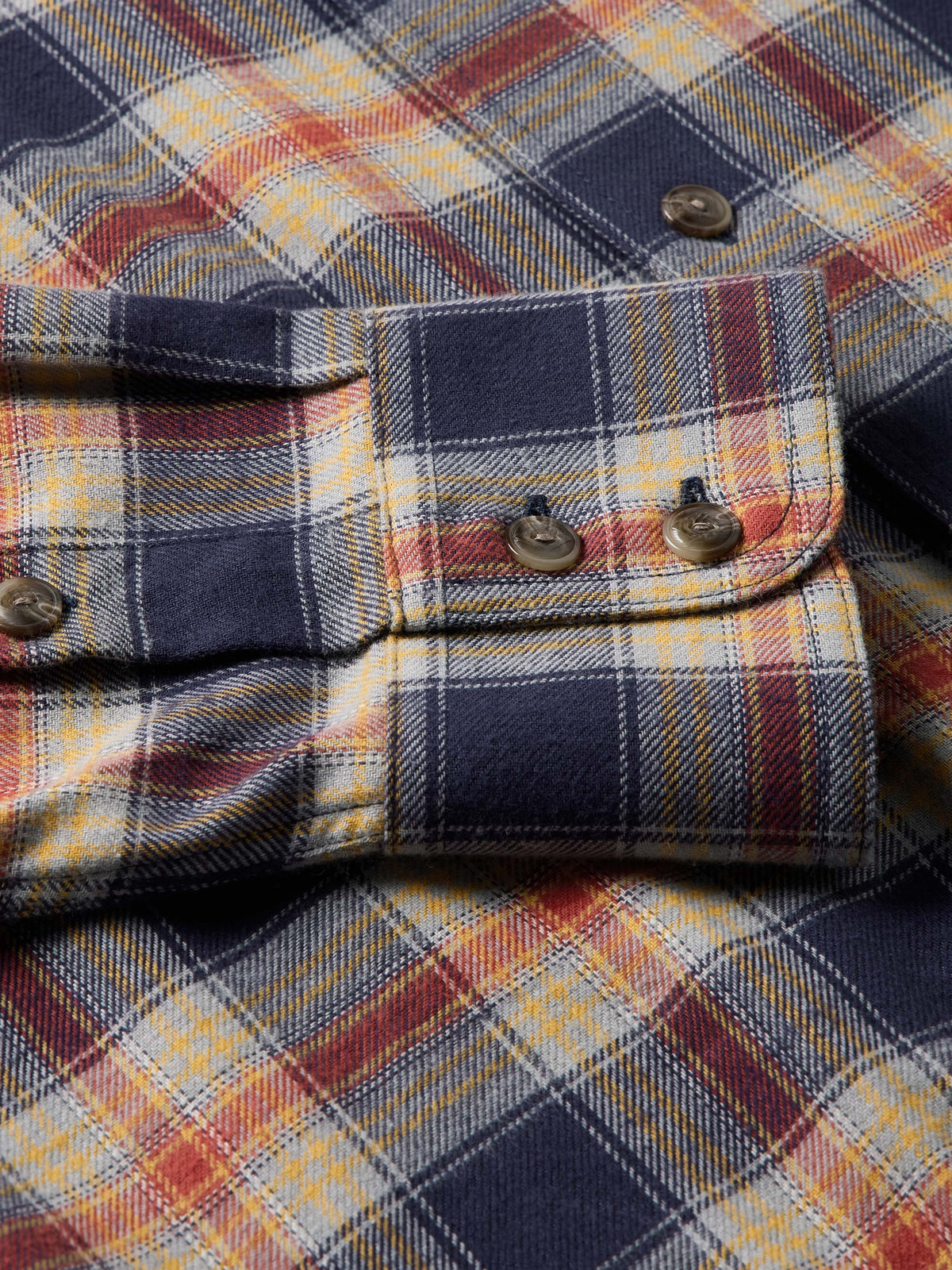 Schaefer Flannel Button Down Shirt three snap cuffs for a polished look in town Kamas