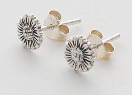 Sunflower Stud Earrings sterling silver