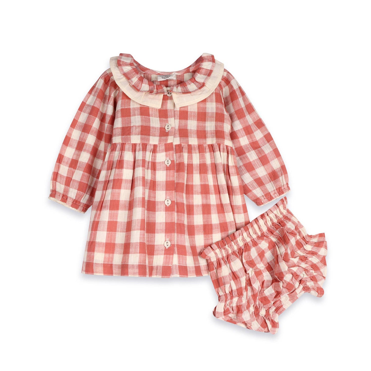 Holly Gingham Baby Dress & Bloomer (Organic Cotton) 209125f44 boltranchstore.com fall baby girl fall trend 