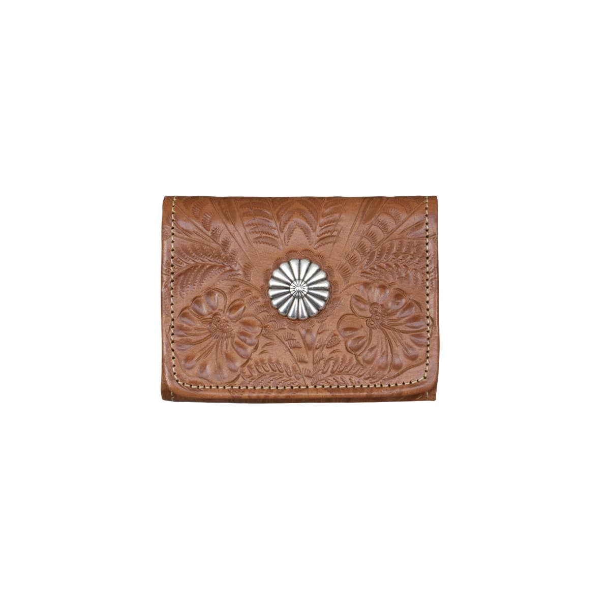 Small Ladies' Tri-Fold Wallet with Concho