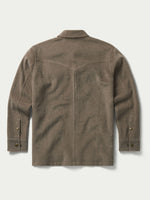 Schaefer Wool Overshirt Taupe relaxed classic fit through the back and shoulders ranch wear