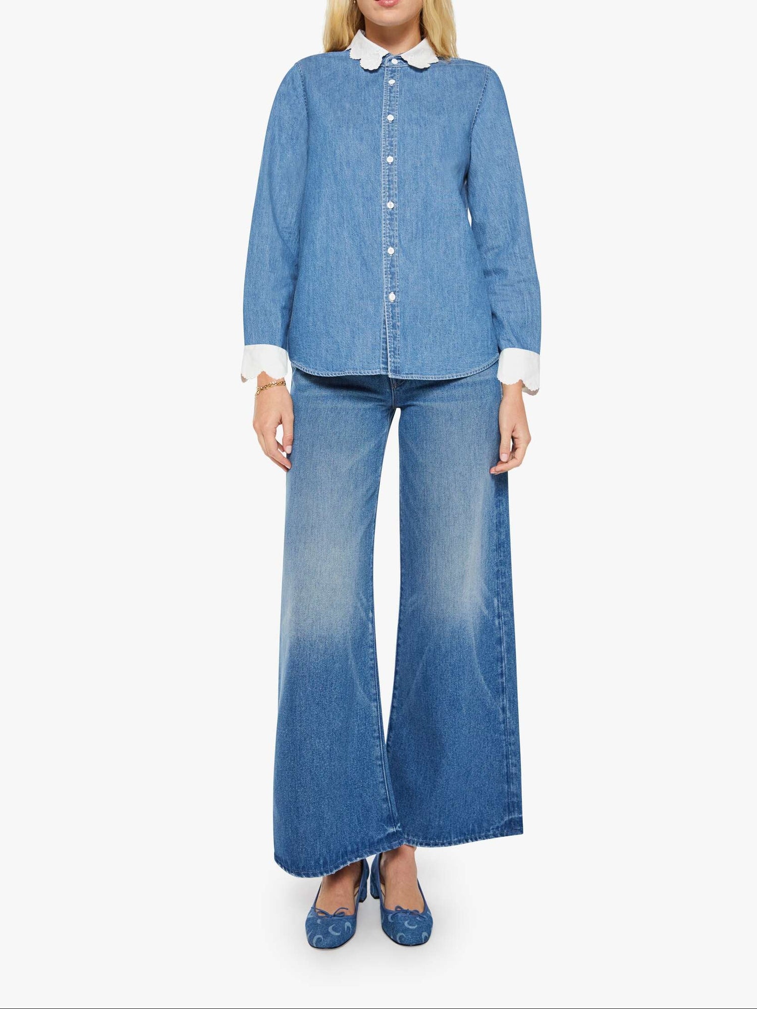 Mother The Frilly Foxy Boxy Shirt
