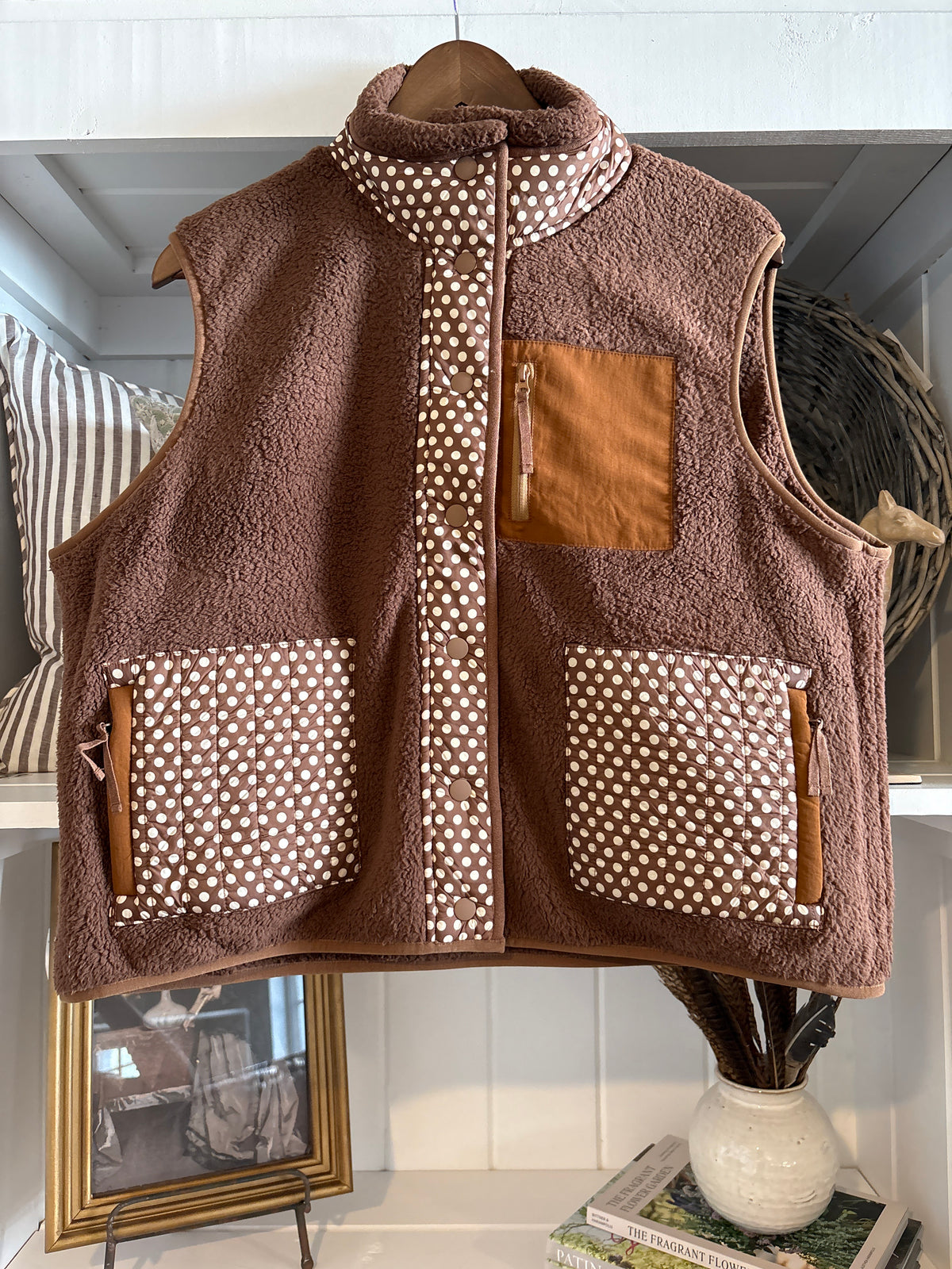 THE GREAT The Plush Crosswind Vest
